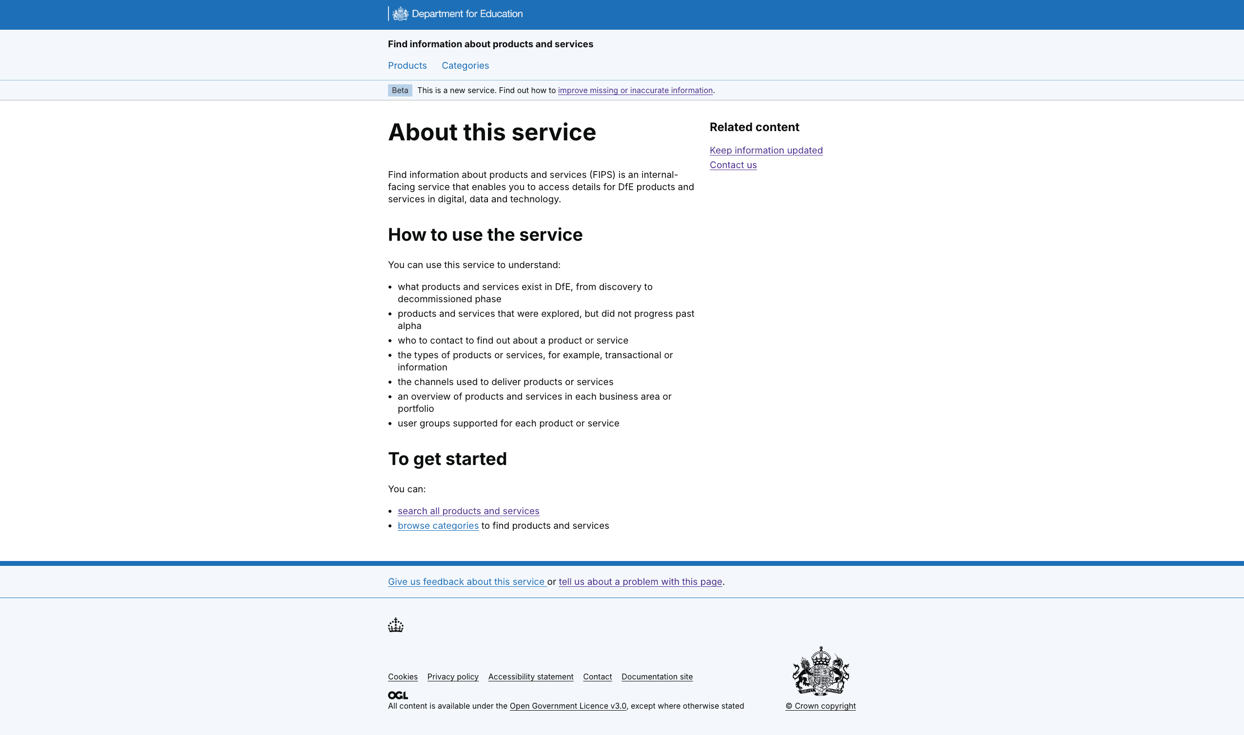 Information about this service and what it can do