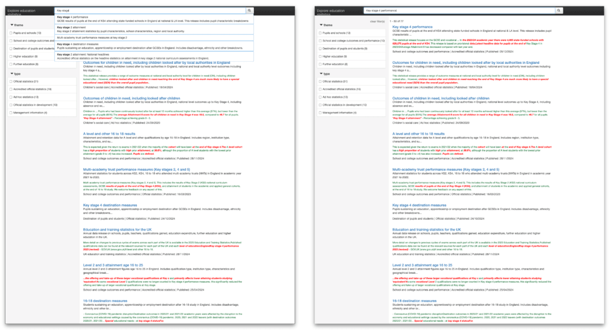 Screenshot showing Proof of Concept for Azure AI search