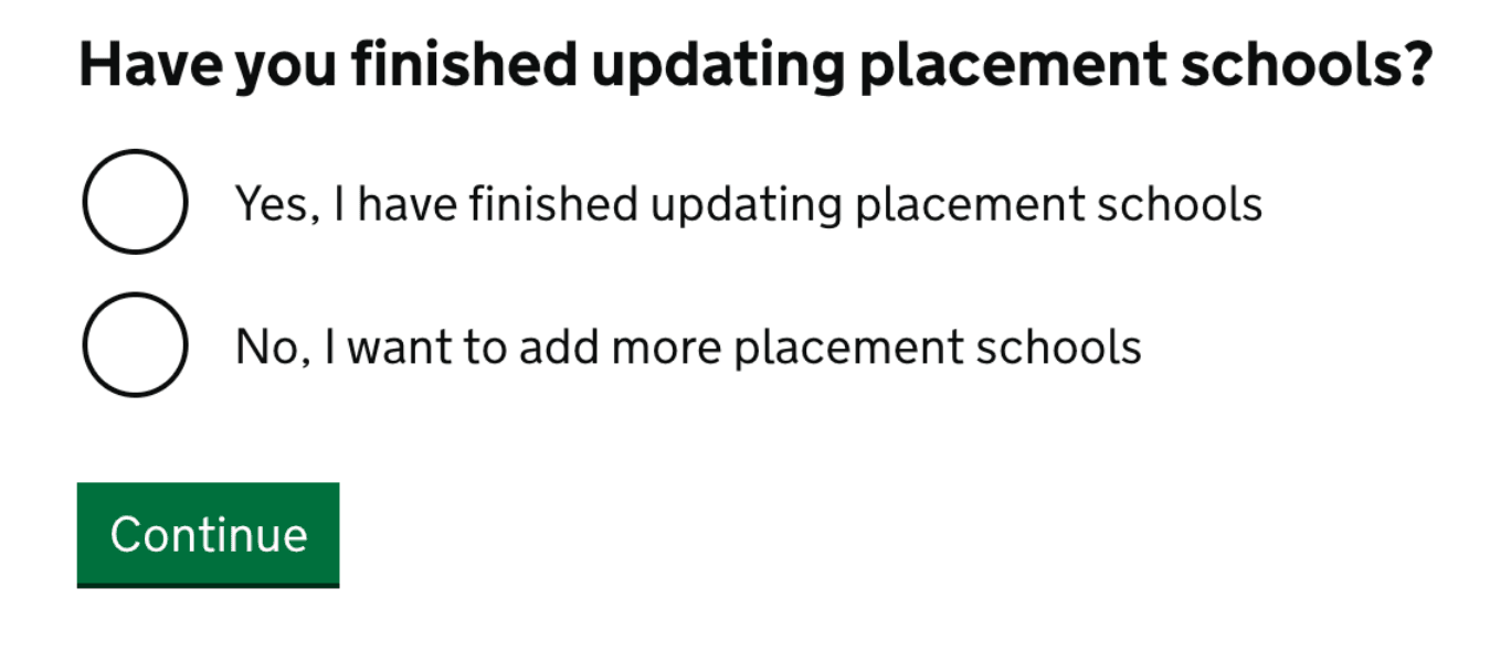 Design exploration interaction on attaching schools to courses