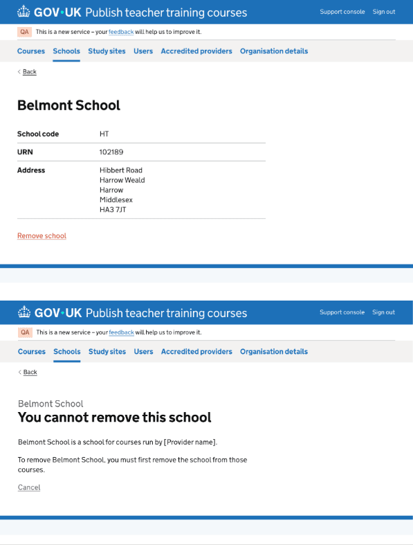 Managing schools before any changes