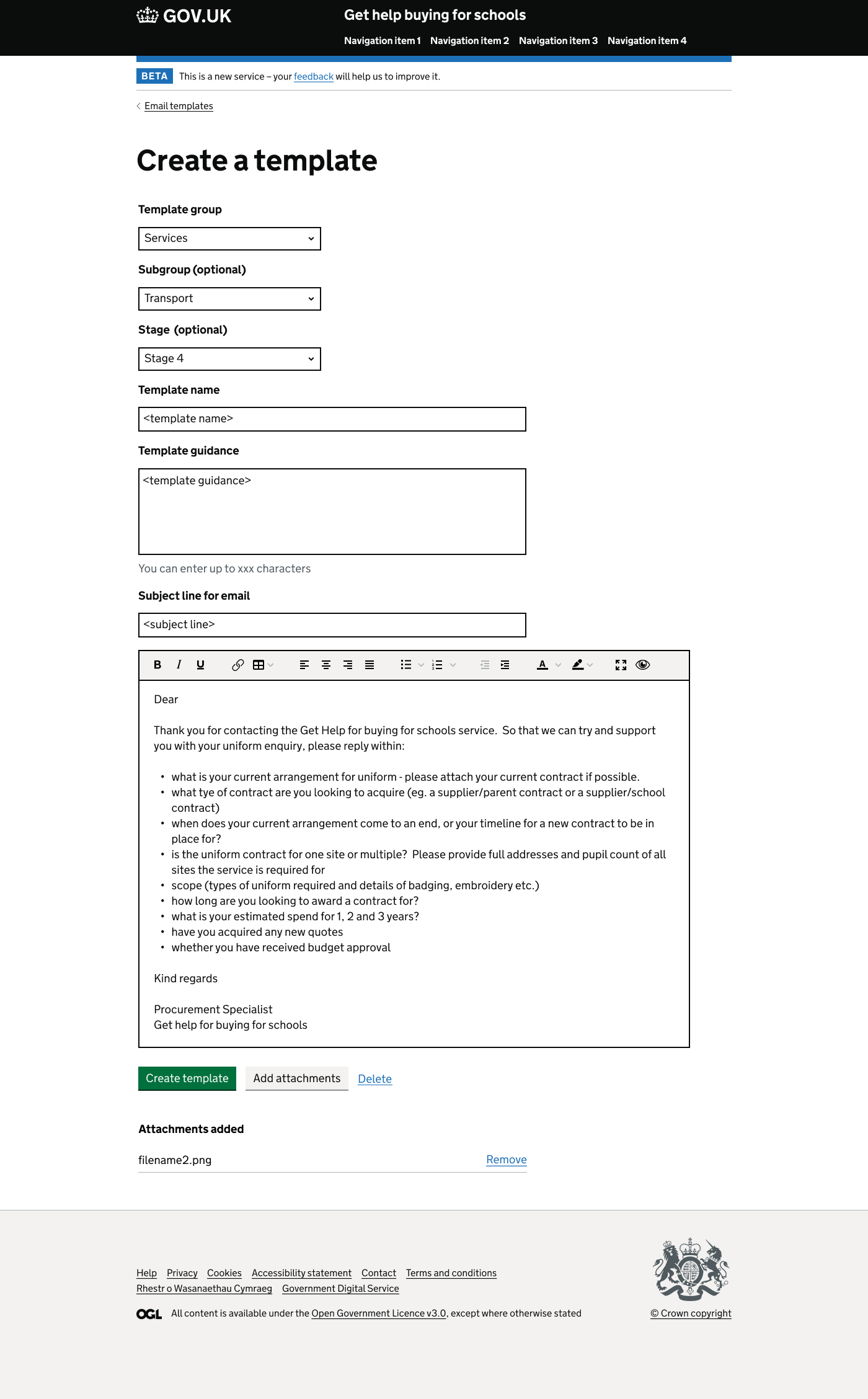 Adding File Attachments To An Email Template