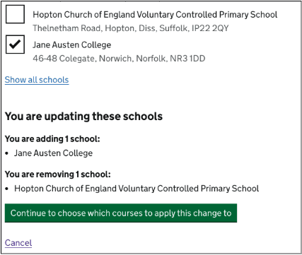 Updating schools iterated designs