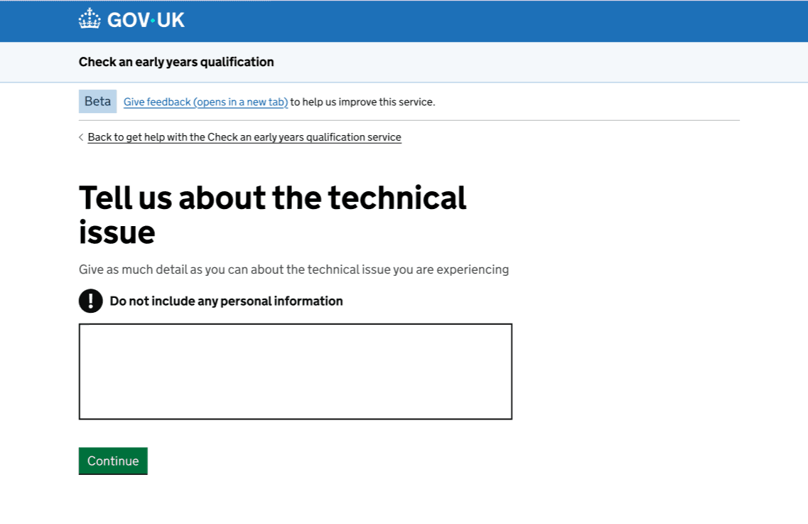 screenshot of the updated more details page