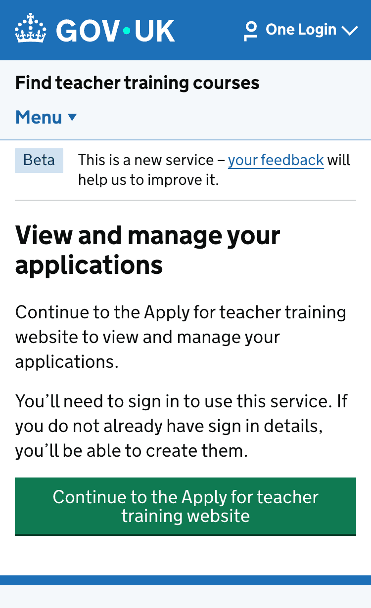 Find interruption page