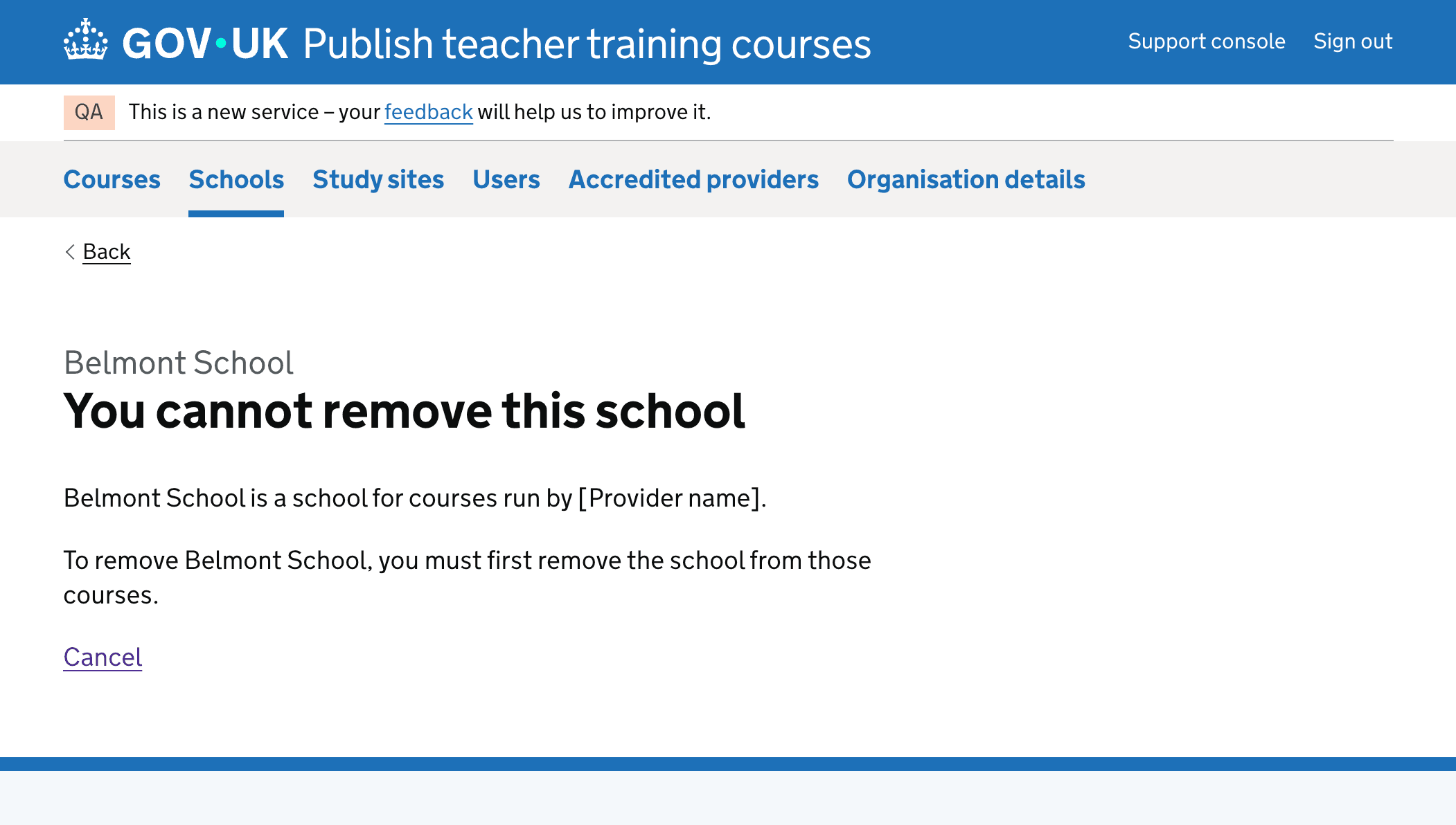 Managing schools before any changes
